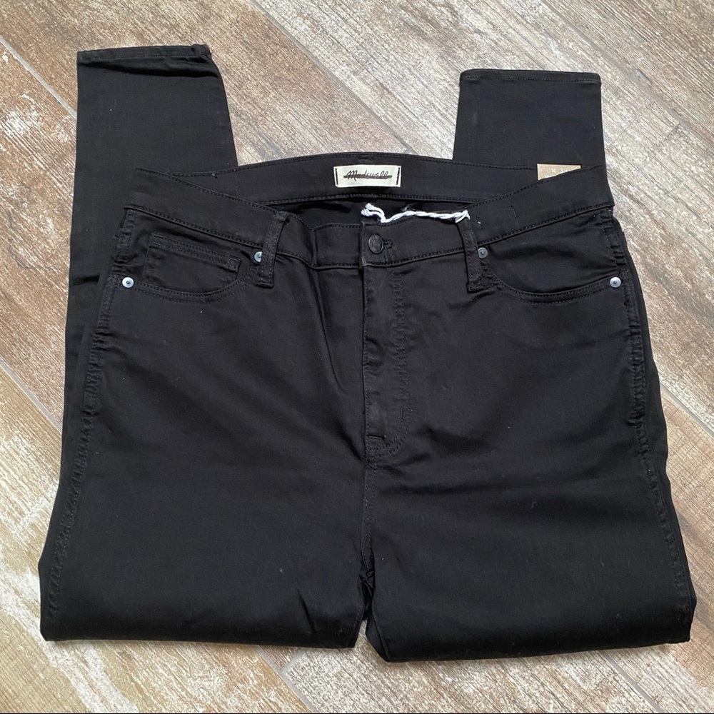 Madewell | 10” High-Rise Black Skinny Jeans